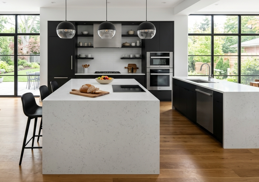 Ampliar visualmente una cocina pequeña